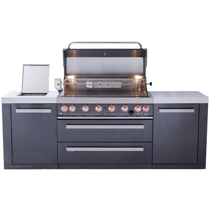 Mont Alpi 805 Black Stainless Steel Island MAi805-BSS - 94''
