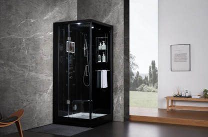 Platinum Arezzo Steam Shower - Black