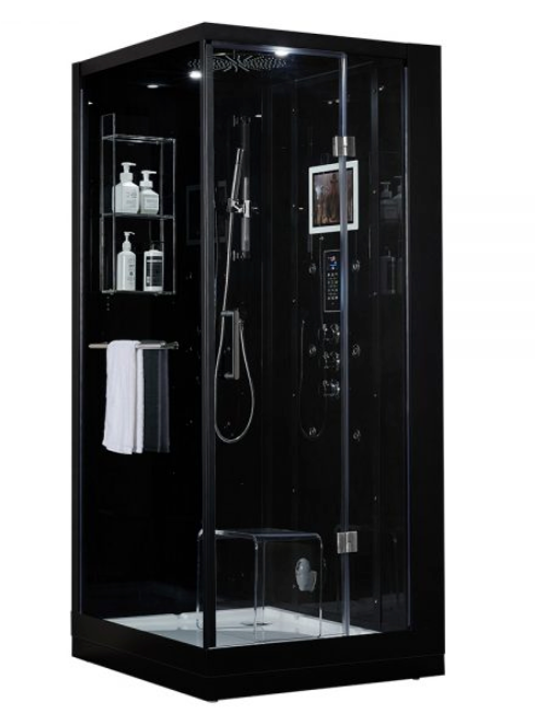 Platinum Arezzo Steam Shower - Black