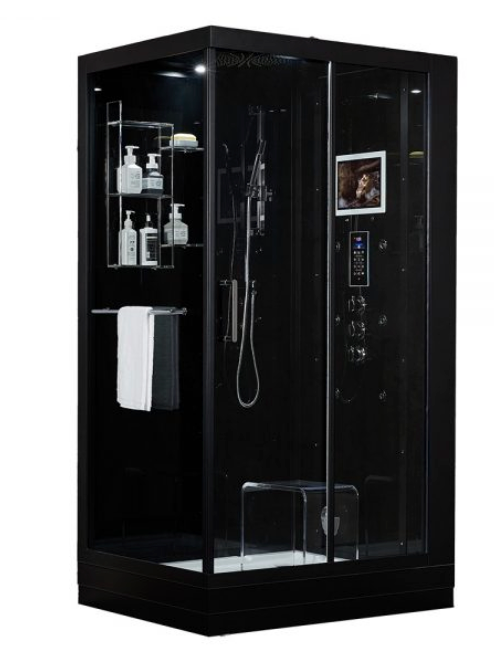 Platinum Lucca Steam Shower - Black