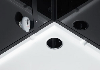 Platinum Anzio Steam Shower - Black