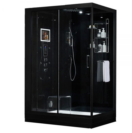 Platinum Anzio Steam Shower - Black