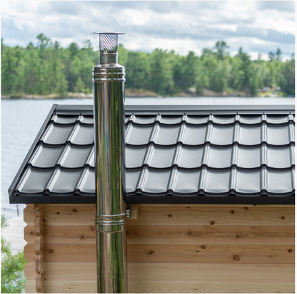Dundalk Canadian CT Georgian Cabin Sauna with Changeroom | 2-6 People | Wood or Electric Heater