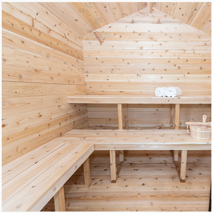 CT Georgian Cabin Sauna with Porch | 2-6 People | Wood or Electric Heater