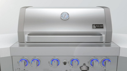 Mont Alpi 4-burner Deluxe Island with a 90-Degree Corner MAi400-D90 - 82''