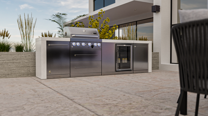 Mont Alpi 4-burner Deluxe Island With A Beverage Center MAi400-DBEV - 120''