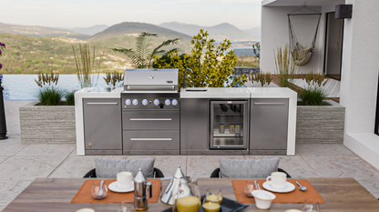 Mont Alpi 4-burner Deluxe Island With A Beverage Center MAi400-DBEV - 120''