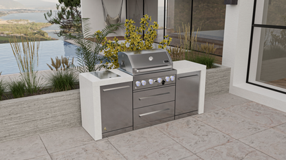 Mont Alpi 4-burner Deluxe Island MAi400-D 82''