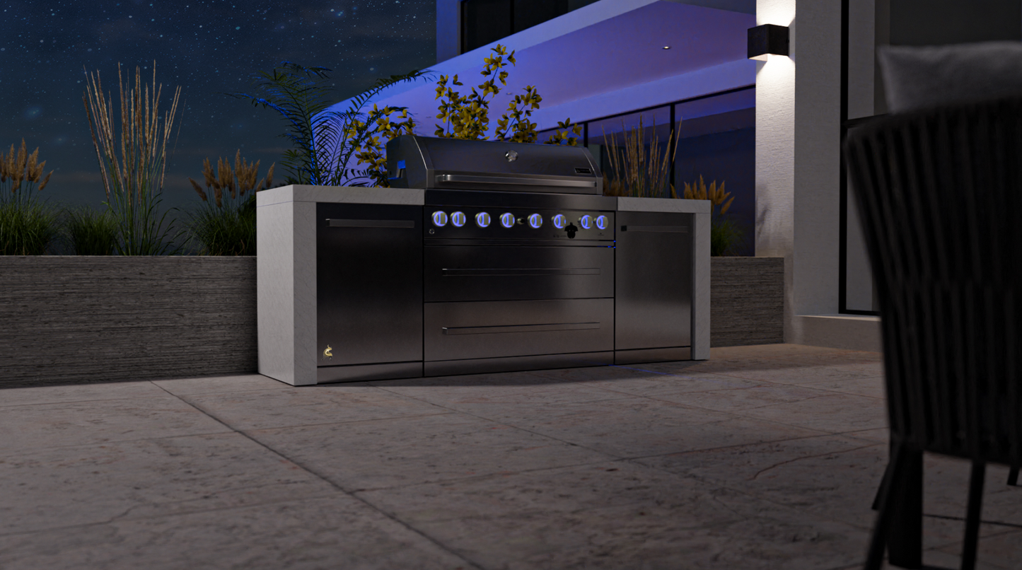 Mont Alpi 6-burner Deluxe Island MAi805-D - 94''