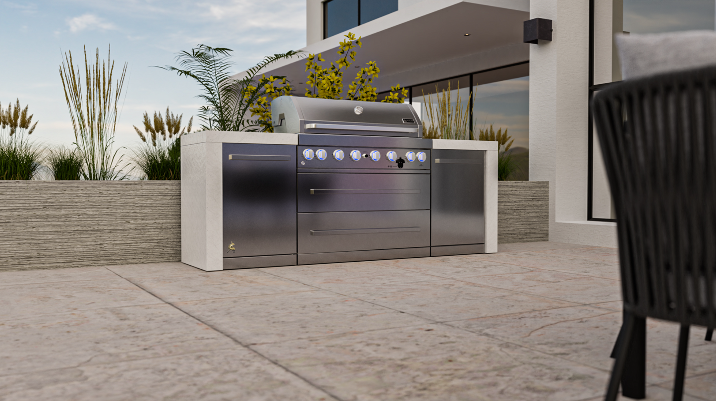Mont Alpi 6-burner Deluxe Island MAi805-D - 94''