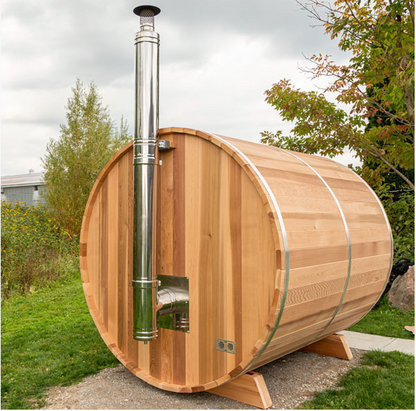Dundalk Canadian Timber White Cedar Tranquility Outdoor | 2-4 People | Wood or Electric Heater