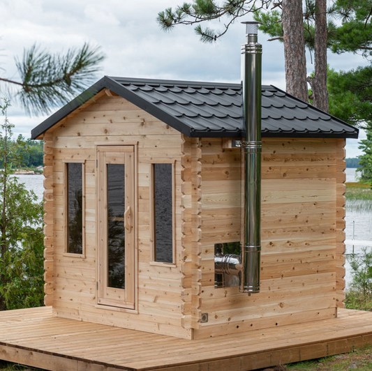 Dundalk Canadian CT Georgian Cabin Sauna | 2-6 People | Wood or Electric Heater