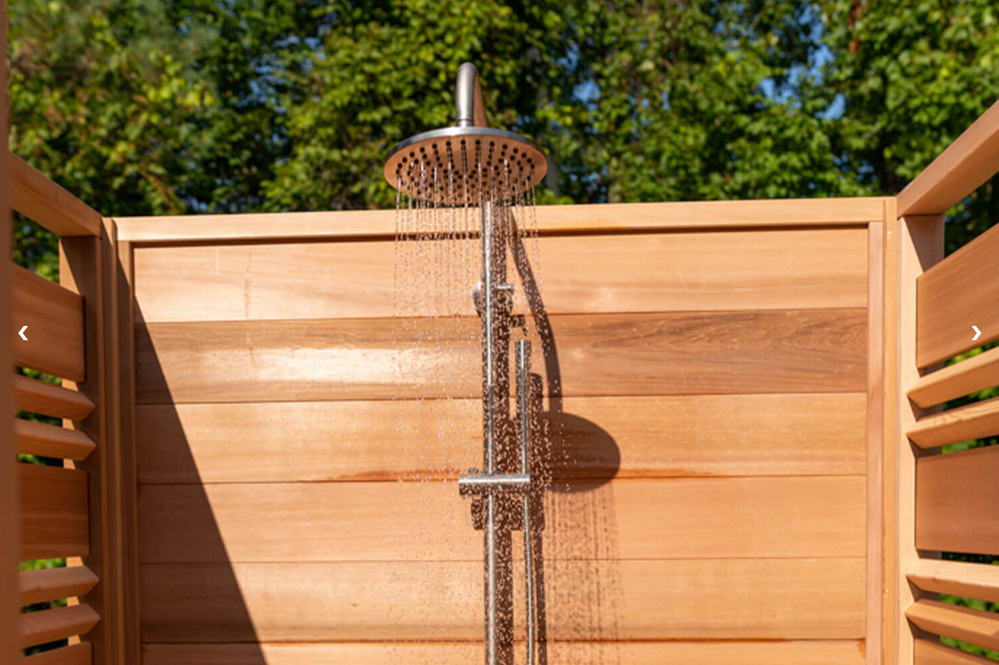 Cloudburst Outdoor Shower - Knotty Red Cedar