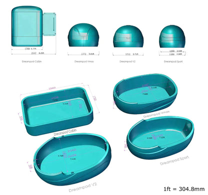 Dreampod Flagship V2 Float Pod - Green Breeze