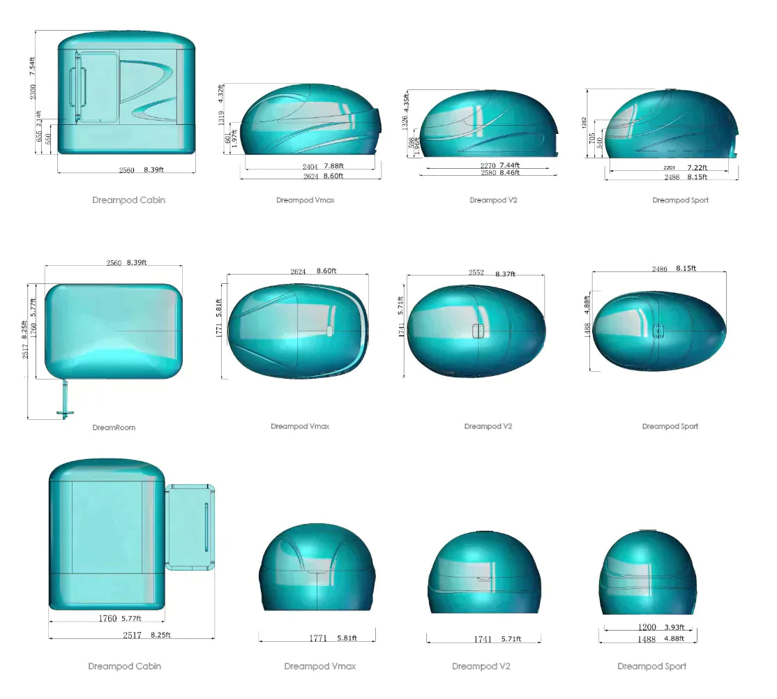 Dreampod SPORT Float pod  - Soothing Steel