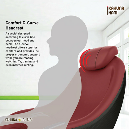 Kahuna CM L-Track Compact Massage Chair HaniRed/Black KCMHANIRED