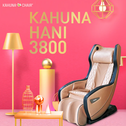 Kahuna CM L-Track Zero Gravity Compact Massage Chair Hani3800 Gold