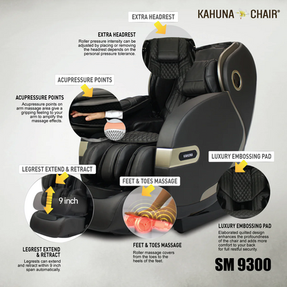 Kahuna SM 9300 Massage Chair - Grey