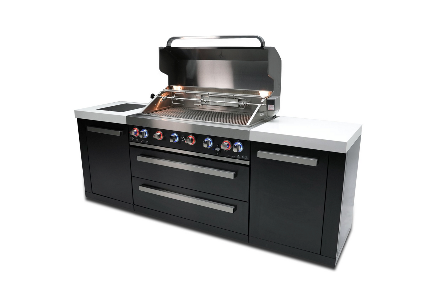 Mont Alpi 805 Black Stainless Steel Island MAi805-BSS - 94''