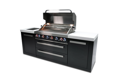 Mont Alpi 805 Black Stainless Steel Island MAi805-BSS - 94''