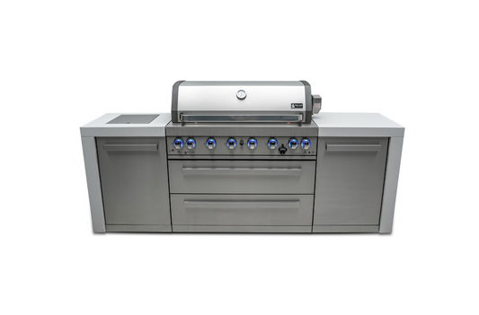 Mont Alpi 6-burner Deluxe Island MAi805-D - 94''