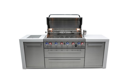 Mont Alpi 6-burner Deluxe Island MAi805-D - 94''
