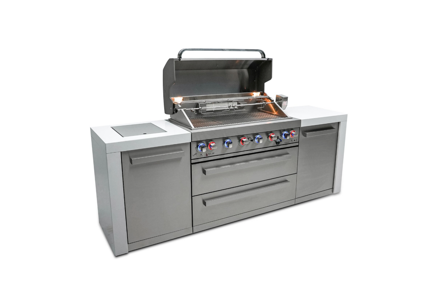 Mont Alpi 6-burner Deluxe Island MAi805-D - 94''