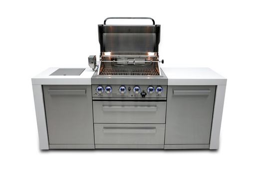 Mont Alpi 4-burner Deluxe Island MAi400-D 82''