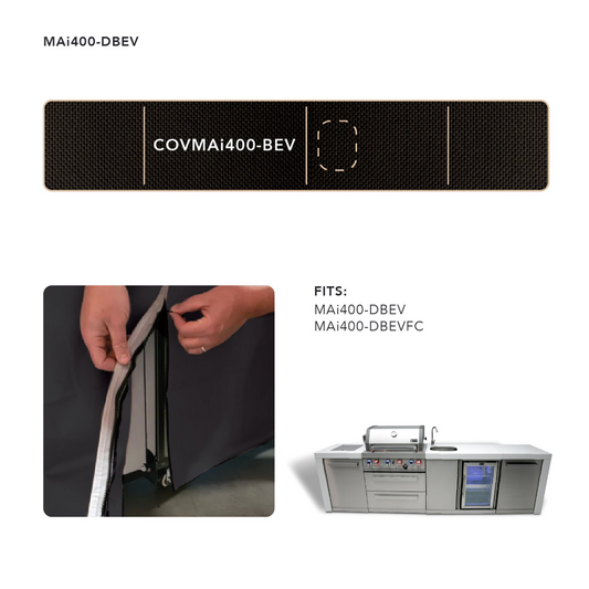 COVER FOR  4-BURNER ISLAND WITH A BEVERAGE CENTER - COVMAI400-BEV