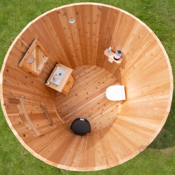 Skylight Outdoor Washroom-Bathroom-Shower Combo Complete