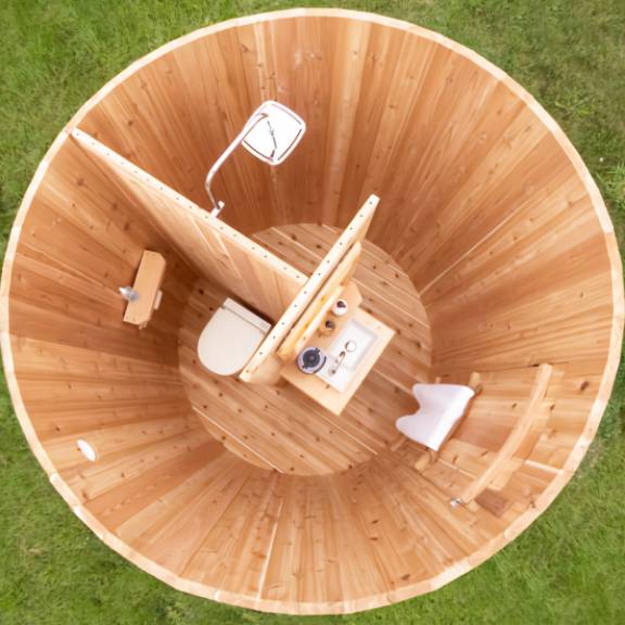 Skylight Outdoor Washroom-Bathroom-Shower Combo Complete