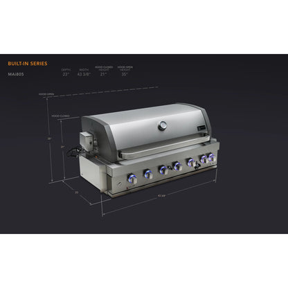 Mont Alpi 44" Stainless Steel Built-In Grill (MABi805)