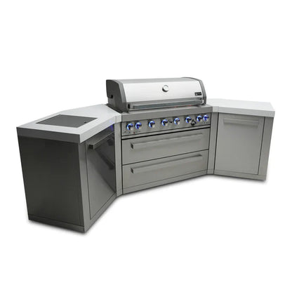 Mont Alpi 6-burner island grill with 45-degree corners MAi805-45 - 110''
