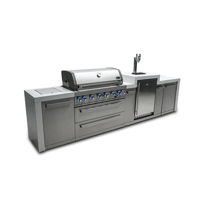 Mont Alpi 805 Deluxe Island with a Kegerator - MAi805-DKEG - 142''