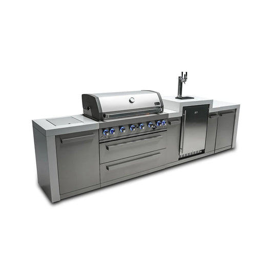 Mont Alpi 805 Deluxe Island with a Kegerator - MAi805-DKEG - 142''