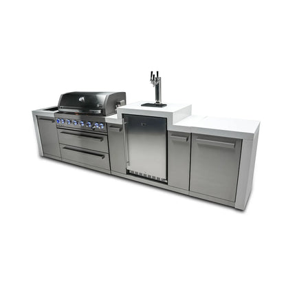 Mont Alpi 805 Deluxe Island with a Kegerator - MAi805-DKEG - 142''